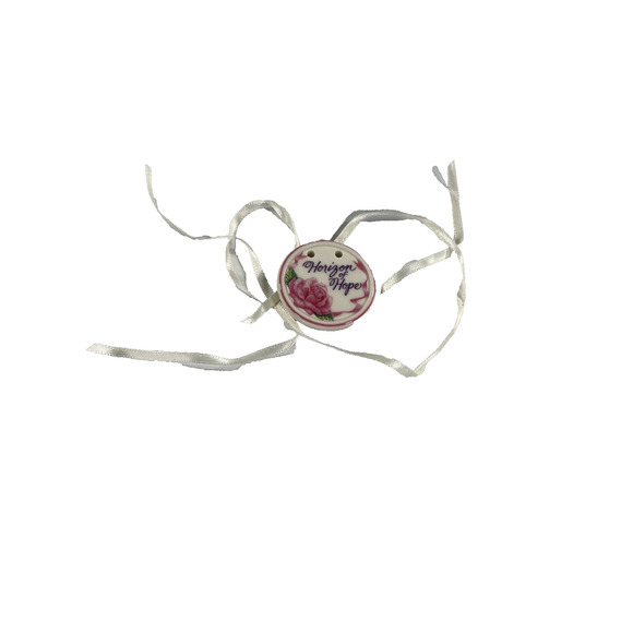 Longaberger Horizon of Hope Breast Cancer Circle Ceramic Tie-on 33677 Vintage - Picture 2 of 3